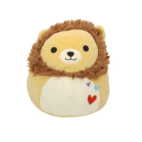 Squishmallows Francis The Lion Tan Plush Three Hearts Stuffed Toy Valentines Day - Picture 1 of 8